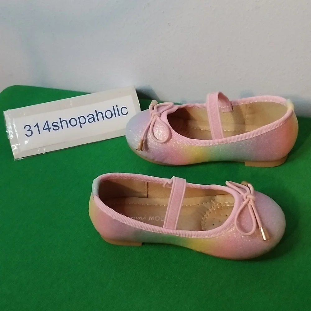 Toddler Girls Rainbow Ballet Flats